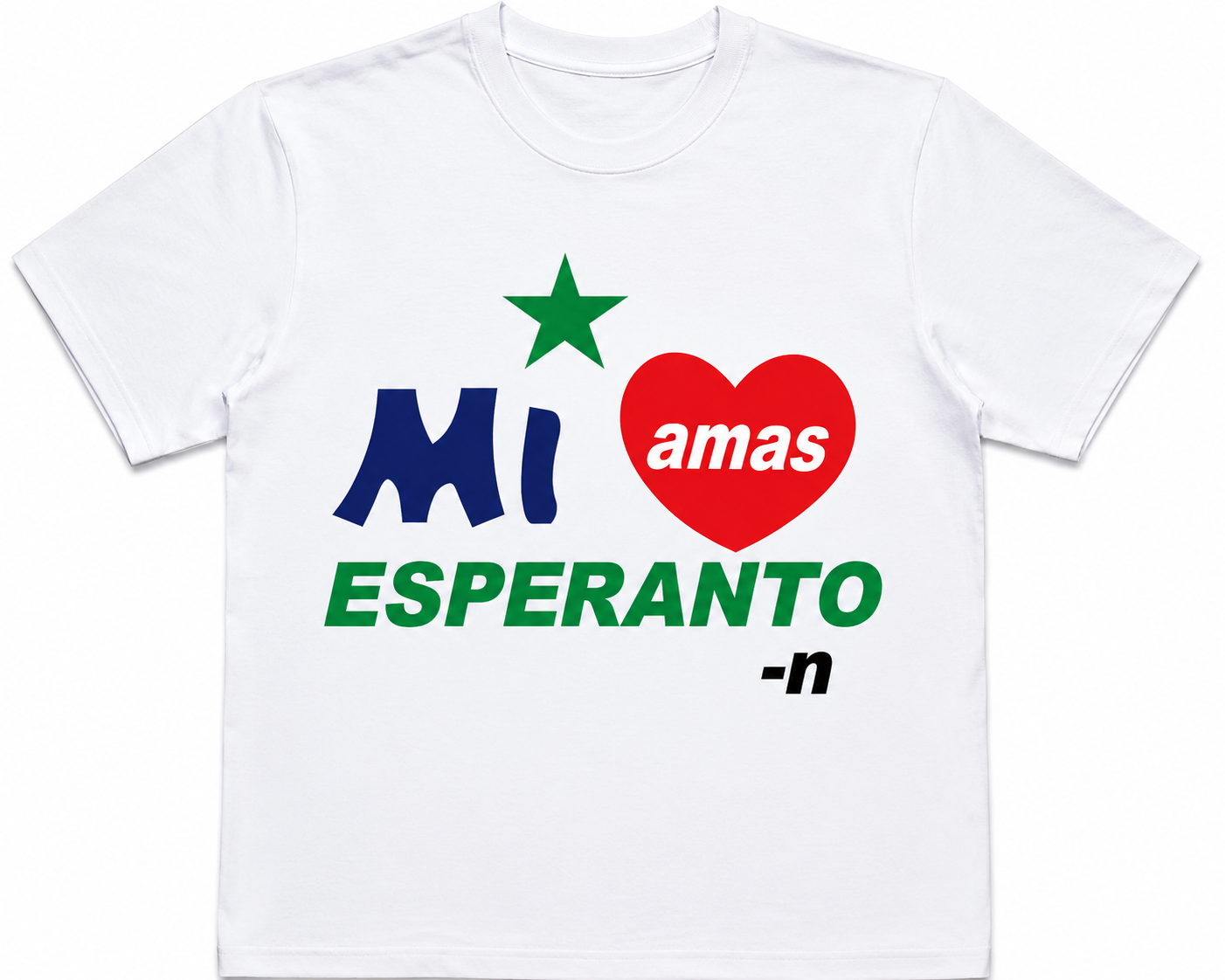 Ĉemizo Mi amas Esperanton