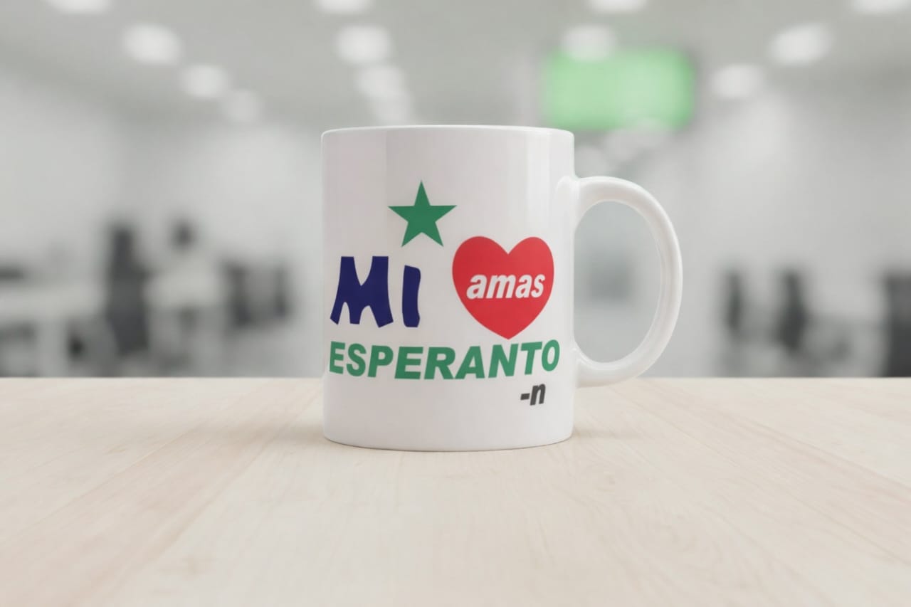 Caneca Mi amas Esperanton